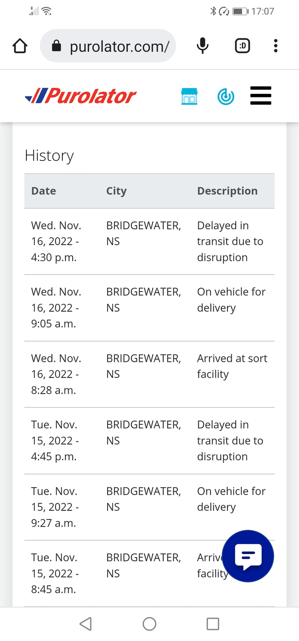 Return to Canada, Return to Purolator, Return to Sender