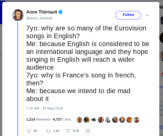 Eurovision et le français